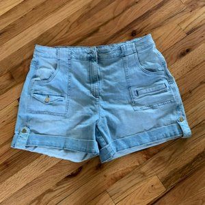 me and em denim jean shorts size 34 waist